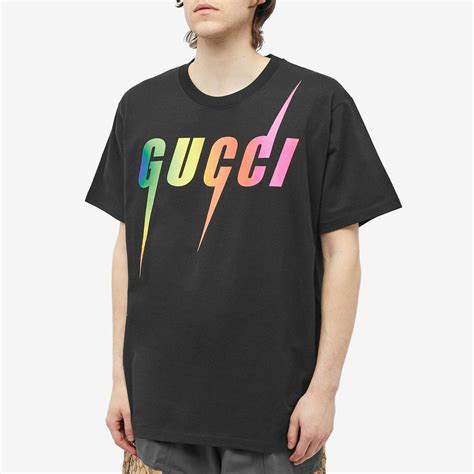 t shirt gucci con scritta nera